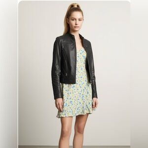 DANIER Leather Moto jacket size XS